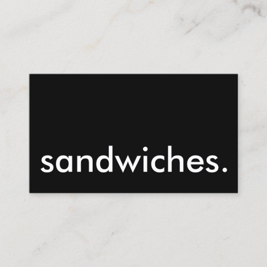 sandwiches. loyaliteitspunkkaart klantenkaartje (Voorkant)