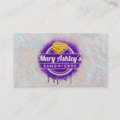 Sandwiches-visitekaartjes Visitekaartje (Voorkant)
