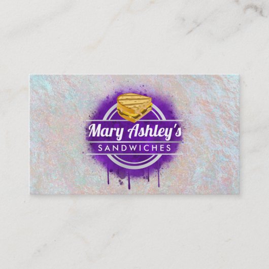 Sandwiches-visitekaartjes Visitekaartje (Voorkant)