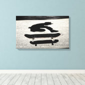 sandwichtig skateboard canvas afdruk (Insitu (Houten vloer))