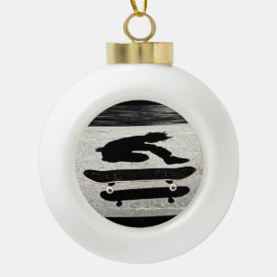 sandwichtig skateboard keramische bal ornament