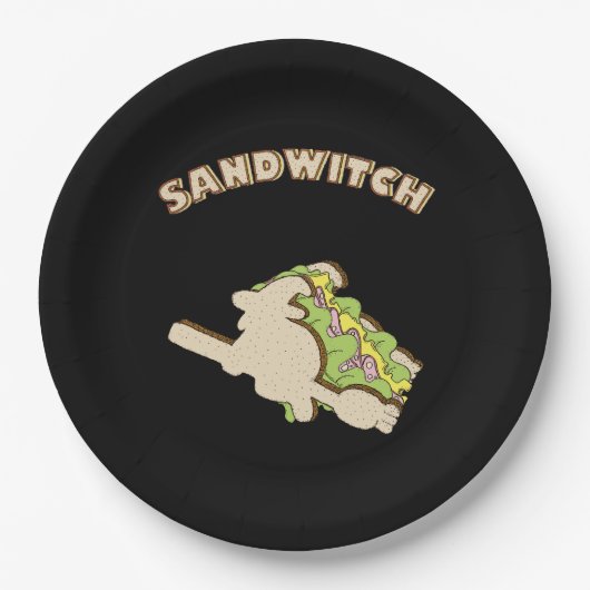 Sandwitch Papieren Bordje (Voorkant)