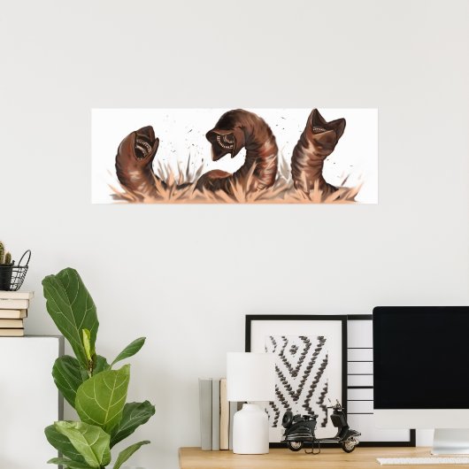 Sandwormen van Dune Poster (Thuiskantoor)