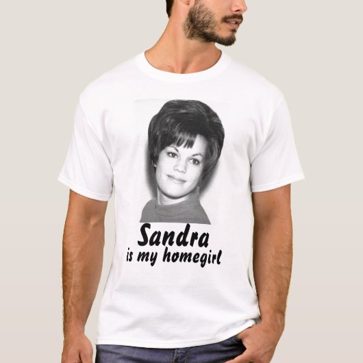 Sandy008, Sandra, is mijn woonplaats T-shirt (Voorkant)