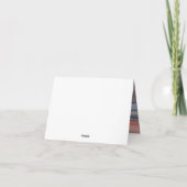 Sandy American Staffordshire Hond op Strand Zonson Kaart (Achterkant)