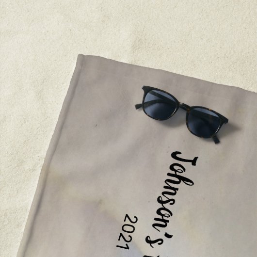 Sandy and Tropical Ocean Beach Family Strandlaken (In situ)