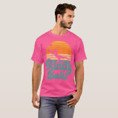 Sandy Balls Funny Beach Volleybal Speler Coach Fa T-shirt (Voorkant volledig)
