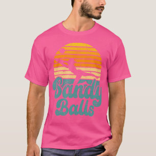 Sandy Balls Funny Beach Volleybal Speler Coach Fa T-shirt