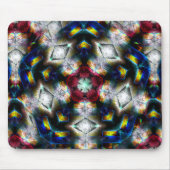 Sandy base met vormen in donkere kleuren en verlic muismat (Voorkant)