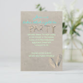 SANDY Bat Mitzvah Party Reception Kaart (Staand voorkant)