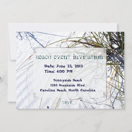 Sandy Beach 2 ingelijst Kaart (Voorkant)