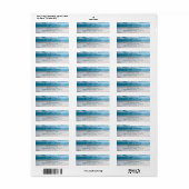 Sandy Beach Afstuderen retouradres Etiket (Full Sheet)