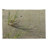 Sandy Beach and Fragile Reeds Pillow Case Kussensloop (Achterkant-Rechts)