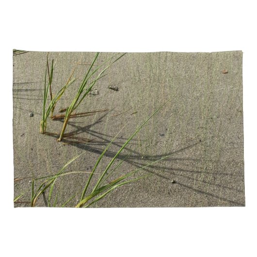 Sandy Beach and Fragile Reeds Pillow Case Kussensloop (Achterkant-Rechts)