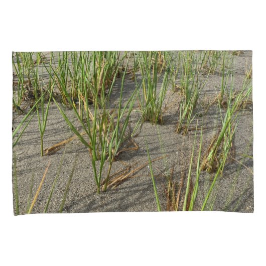 Sandy Beach and Fragile Reeds Pillow Case Kussensloop (Voorkant-Rechts)