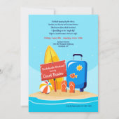 Sandy Beach Bachelorette Party Kaart (Voorkant)