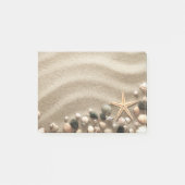 Sandy Beach Background with Shells and Starfish Post-it® Notes (Voorkant)