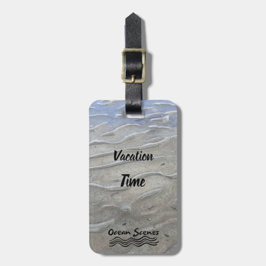 Sandy Beach Bagagelabel (Voorkant verticaal)