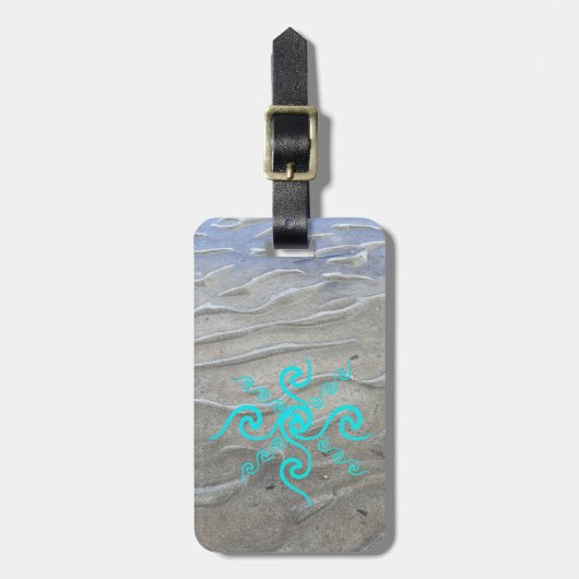 Sandy Beach Bagagelabel (Voorkant verticaal)