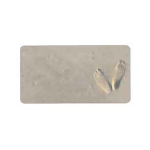 SANDY BEACH Bar Bat Mitzvah Retouradres Label