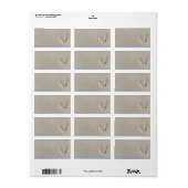 SANDY BEACH Bar Bat Mitzvah Retouradres Label (Full Sheet)