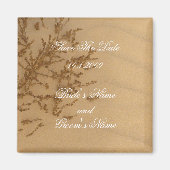 Sandy Beach Bewaar de Datummagneet Magneet (Voorkant)