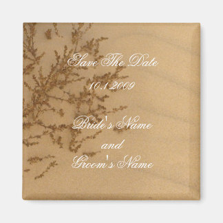 Sandy Beach Bewaar de Datummagneet Magneet