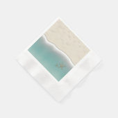 Sandy Beach Bird Footprint Paper Cocktail Napkins Servet (Hoek)