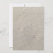 SANDY BEACH Birthday Party Invitation Kaart (Achterkant)
