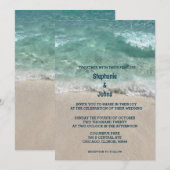 Sandy Beach Blauwgroen Turquoise Zee Ocean Waves W Kaart (Voorkant / Achterkant)