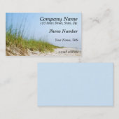 Sandy Beach Blue Sky Visitekaartje (Voorkant / Achterkant)