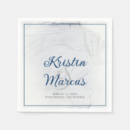 Sandy Beach bruiloft cocktails Servet