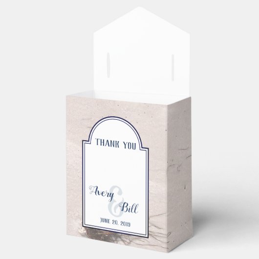 Sandy Beach bruiloft gunsten met dank u Bedankdoosjes (Geopend)