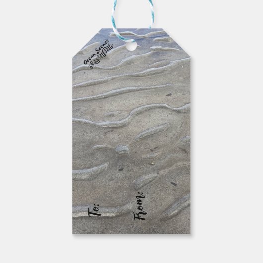 Sandy Beach Cadeau Label Cadeaulabel (Achterkant)