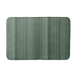 Sandy Beach Car Tire Trace Green Badmat