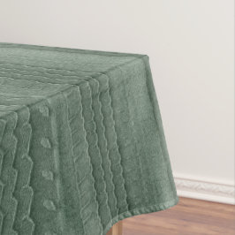 Sandy Beach Car Tire Trace Green Tafelkleed
