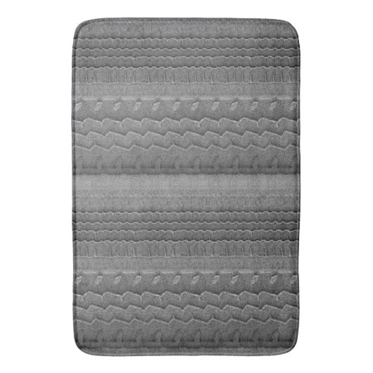 Sandy Beach Car Tire Trace Grey Badmat (Voorkant Verticaal)
