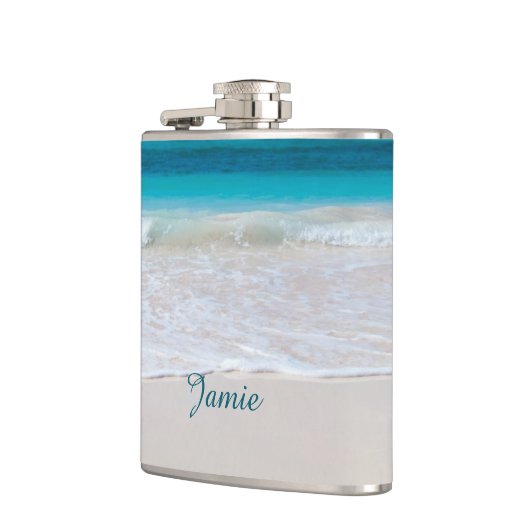 Sandy Beach Custom Flask Heupfles (Links)