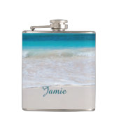 Sandy Beach Custom Flask Heupfles (Voorkant)
