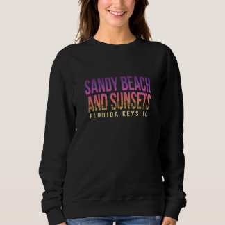 Sandy Beach en Zonsondergangen Florida Keys Summer Trui