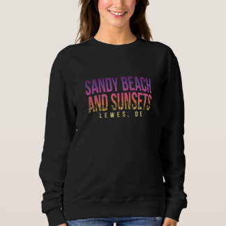Sandy Beach en Zonsondergangen Lewes Summer Delawa Trui