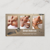 Sandy Beach Foot Reflexology Your Photos Visitekaartje (Voorkant)