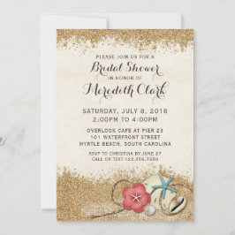 Sandy Beach Hibiscus & Shells Vrijgezellenfeest ui Kaart