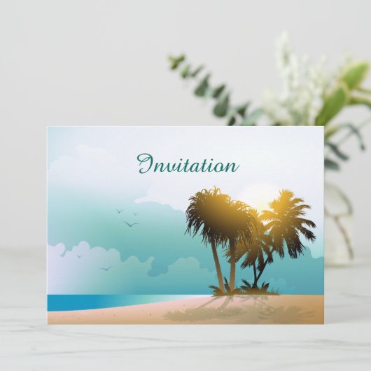 Sandy Beach Kaart (Staand voorkant)