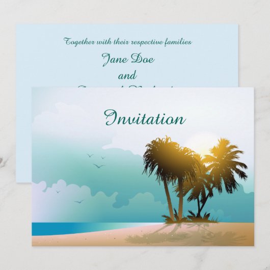 Sandy Beach Kaart (Voorkant / Achterkant)