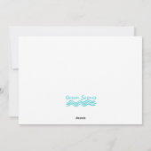 Sandy Beach Kaart (Achterkant)