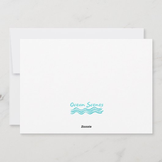 Sandy Beach Kaart (Achterkant)