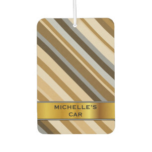Sandy Beach-kleuren geïnspireerd striped Patroon & Luchtverfrisser