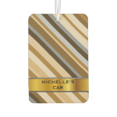 Sandy Beach-kleuren geïnspireerd striped Patroon & Luchtverfrisser (Achterkant)