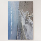 Sandy Beach Life Ocean Waves Zee Fotografie Legpuzzel (Verticaal)